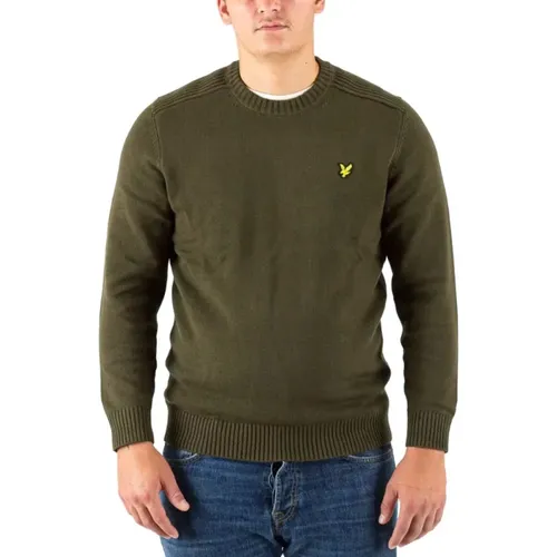 Olive Crewneck Sweatshirt , male, Sizes: M, S - Lyle & Scott - Modalova
