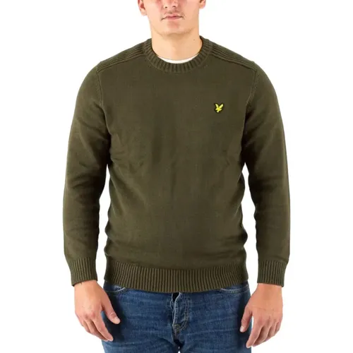 Olive Crewneck Sweatshirt , male, Sizes: S - Lyle & Scott - Modalova