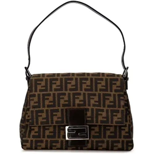 Pre-owned Canvas shoulder-bags , female, Sizes: ONE SIZE - Fendi Vintage - Modalova