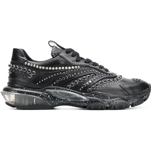 Studded Leder Sneakers - Valentino Garavani - Modalova