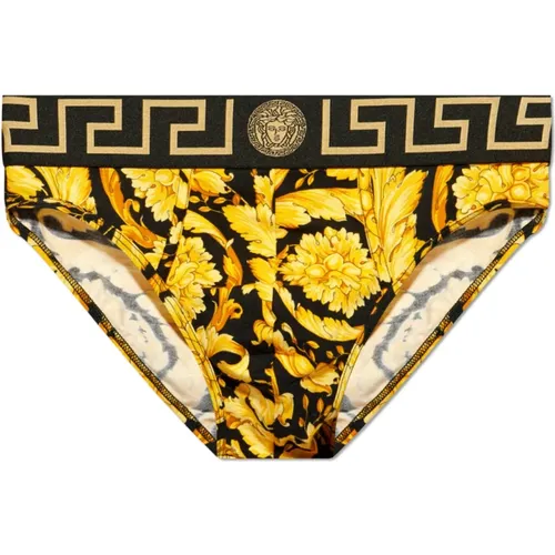 Patterned briefs , male, Sizes: L, S - Versace - Modalova