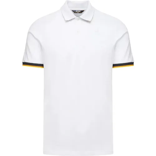 Stretch Cotton Polo Shirt Vincent , male, Sizes: L, 2XL, M, XL - K-way - Modalova