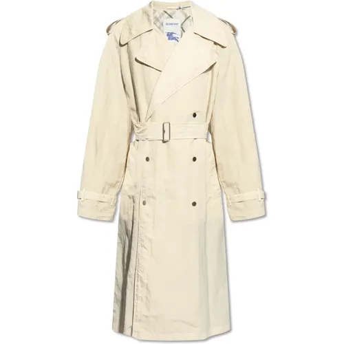 Double-breasted trench coat , male, Sizes: M - Burberry - Modalova