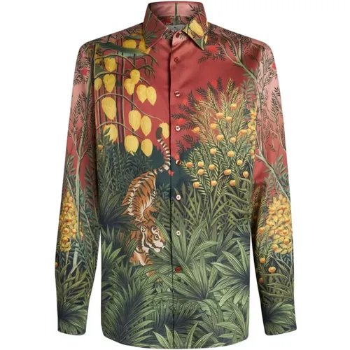 Enchanted Forest Graphic Print Shirt , male, Sizes: 2XL - ETRO - Modalova