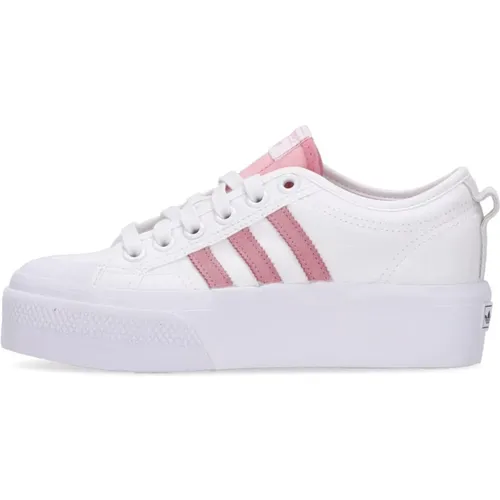Weiße Plateau-Sneakers Super Pop , Damen, Größe: 36 2/3 EU - Adidas - Modalova