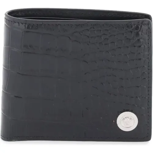 Stilvolle Schwarze Brieftasche - Versace - Modalova