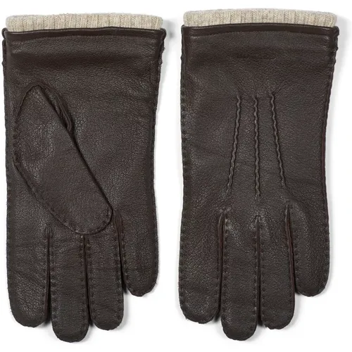 Leather Gloves Mateo Dark , male, Sizes: 10 1/2 IN, 10 IN, 9 IN, 9 1/2 IN - Howard London - Modalova