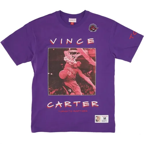 Vintage NBA Tee Vince Carter Toronto , Herren, Größe: L - Mitchell & Ness - Modalova