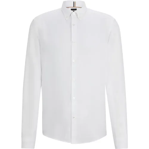 Linen Shirt 'Liam' , male, Sizes: 2XL, L, XL, M - Hugo Boss - Modalova