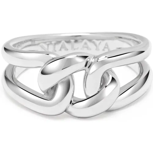Eternal Knot Sterling Silver Ring , Herren, Größe: 51 MM - Nialaya - Modalova