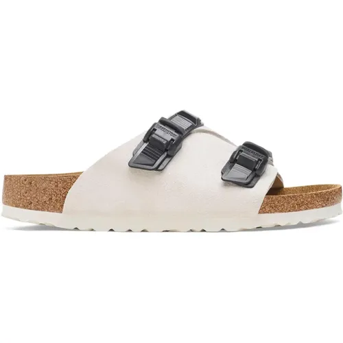 Tech Antique Suede Leather Sliders , male, Sizes: 6 UK, 11 UK, 5 UK, 8 UK, 10 UK, 3 UK, 2 UK, 9 UK, 7 UK, 4 UK - Birkenstock - Modalova