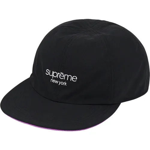 Klassisches Logo Wendbare 6-Panel Schwarze Kappe - Supreme - Modalova