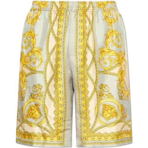 Silk shorts , male, Sizes: S, M, L - Versace - Modalova