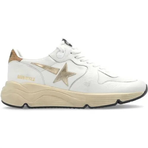 Distressed Leather Sneakers , female, Sizes: 3 UK, 6 UK, 5 UK, 4 UK - Golden Goose - Modalova