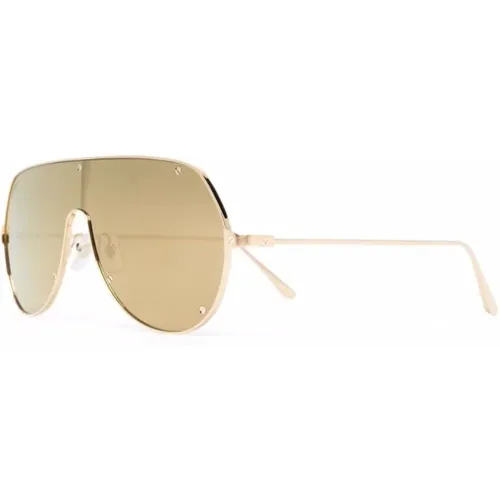 Gold Sunglasses with Accessories , male, Sizes: ONE SIZE - Cartier - Modalova
