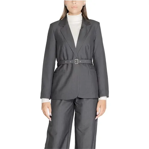 Grauer Damenblazer mit Knöpfen , Damen, Größe: XS - Only - Modalova