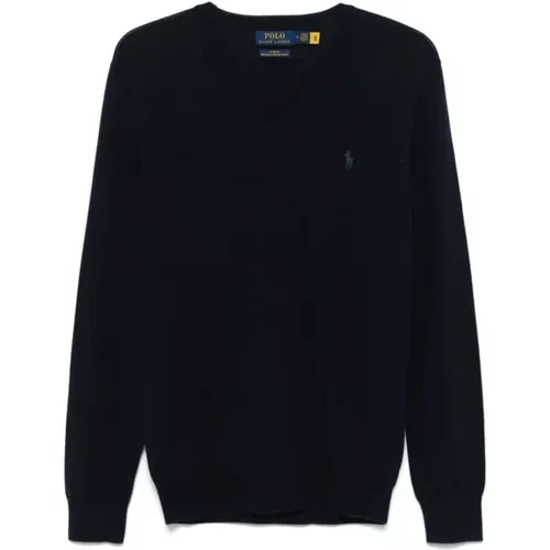 Blaue Pullover für Männer , Herren, Größe: XL - Polo Ralph Lauren - Modalova