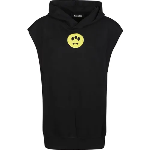 Schwarzer Sweatshirt , Damen, Größe: M - Barrow - Modalova