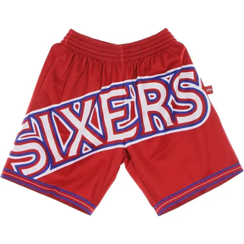 NBA Basketball Shorts Sixers Hardwood Classics , male, Sizes: L - Mitchell & Ness - Modalova