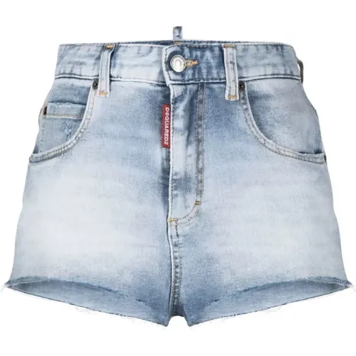 Stylish Denim Shorts for Summer , female, Sizes: 2XS, S, XS - Dsquared2 - Modalova