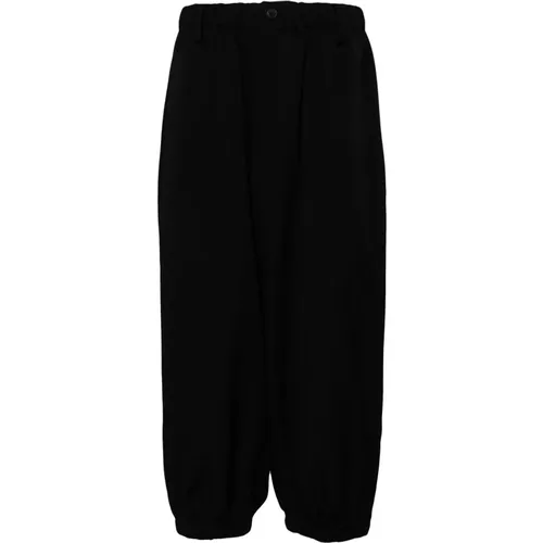 Wool Cropped Trousers , male, Sizes: L - Yohji Yamamoto - Modalova