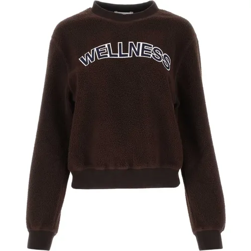 Schokoladen Fleece Sweatshirt , Damen, Größe: L - Sporty & Rich - Modalova