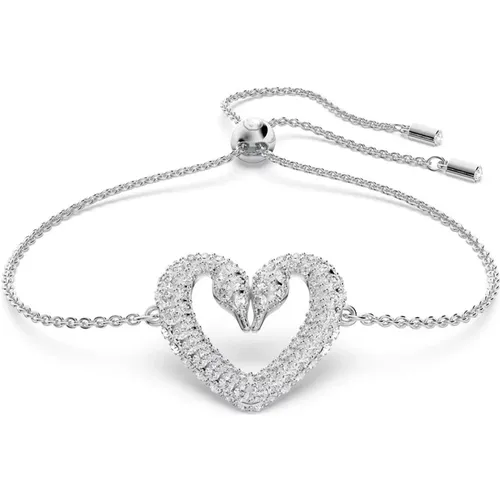Una Heart Bracelet with Crystals , female, Sizes: ONE SIZE - Swarovski - Modalova