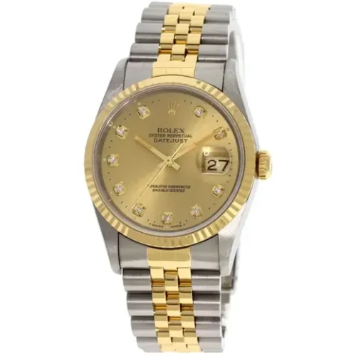 Pre-owned Stainless Steel watches , male, Sizes: ONE SIZE - Rolex Vintage - Modalova