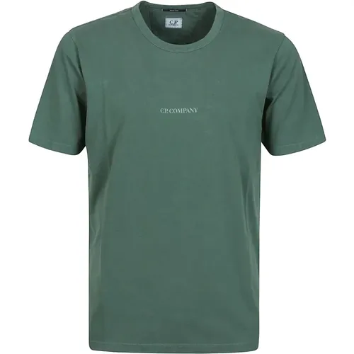 Jersey Resist Dyed Logo T-Shirt , male, Sizes: L, M, S - C.P. Company - Modalova