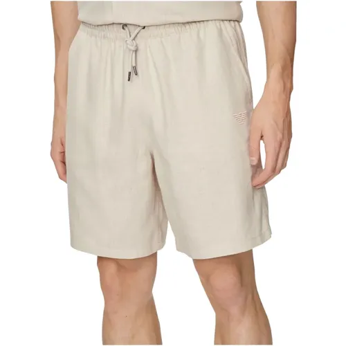 Leinen Shorts - Les - Emporio Armani - Modalova