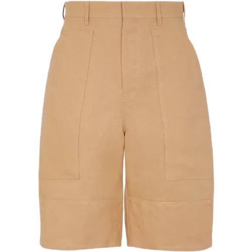 Workwear Bermuda Shorts , male, Sizes: M, S - Fendi - Modalova