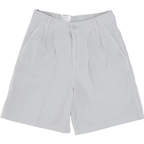 Silver Garment Dyed Short Pants , male, Sizes: W31, W28, W30, W33, W32, W36, W34, W29 - Carhartt WIP - Modalova