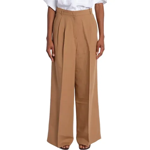 Weekend Diletta Leinen Viskose Hose , Damen, Größe: 2XS - Max Mara - Modalova