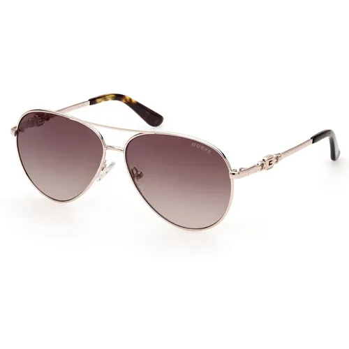 Elegant and Refined Pilot Sunglasses , unisex, Sizes: 58 MM - Guess - Modalova