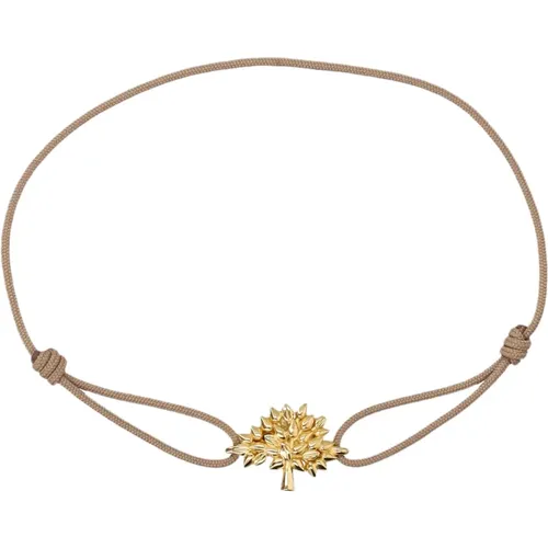 Cord Bracelet with Tree Design , female, Sizes: ONE SIZE - Mulberry - Modalova