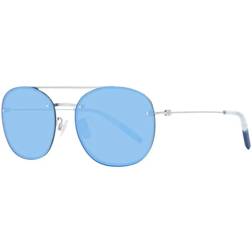 Blaue Runde Sonnenbrille mit UV-Schutz - Tommy Hilfiger - Modalova