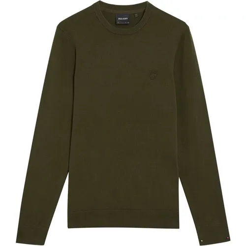 Eagle Crew Neck Strickpullover , Herren, Größe: M - Lyle & Scott - Modalova