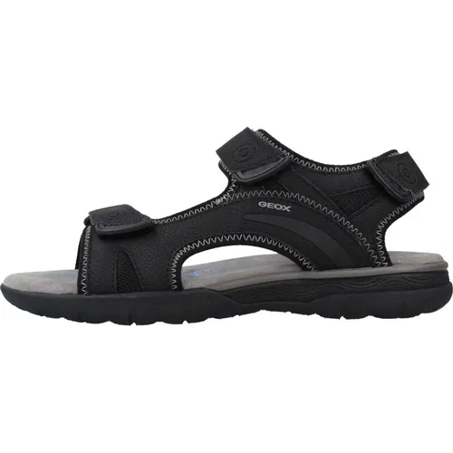 Stylische Herren Flache Sandalen , Herren, Größe: 40 EU - Geox - Modalova