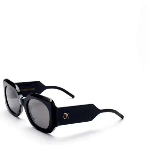 Noir Modische Sonnenbrille - Emmanuelle Khanh - Modalova