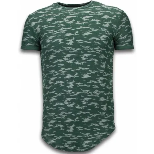 Camouflage Long Fit Army - Men T-Shirt - Sw330G , male, Sizes: XL, S, M, L - True Rise - Modalova