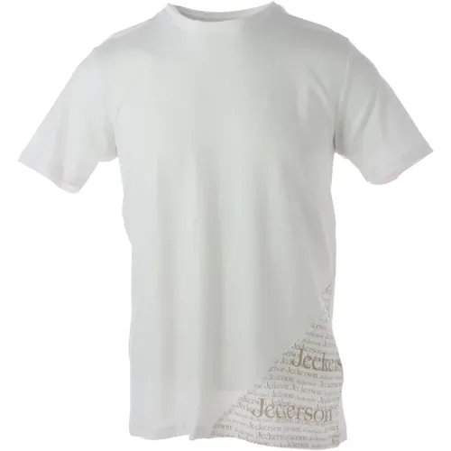 Weißes Bedrucktes Slim Fit T-Shirt - Jeckerson - Modalova