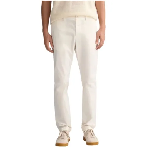 Slim Fit Chino Pants Hallden , male, Sizes: W31, W30, W36, W32, W38, W40 - Gant - Modalova