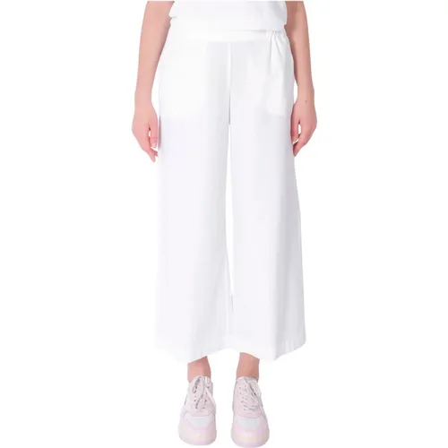 Summer Cotton Wide Leg Pants , female, Sizes: S, XS - Ottod'Ame - Modalova