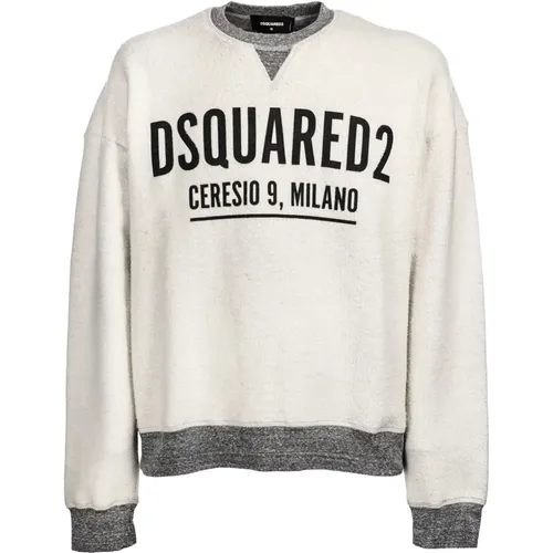 Oversized Fit Sweatshirt in Weiß - Dsquared2 - Modalova