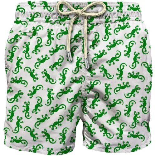 Gecko Print Swimsuit , male, Sizes: S, M, XL, L - MC2 Saint Barth - Modalova