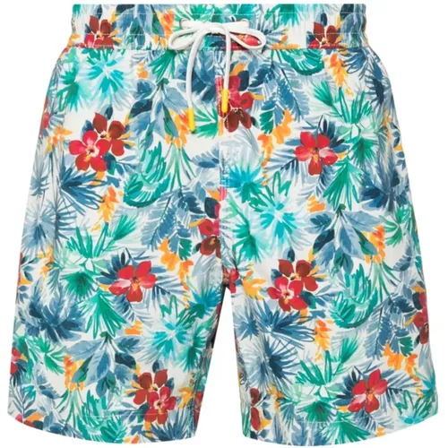 Floral Print Swim Shorts , male, Sizes: XL, M - Hartford - Modalova