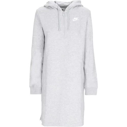 Sportliches Hoodie-Kleid mit Seitenschlitzen , Damen, Größe: L - Nike - Modalova