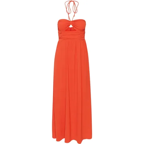 Cherry Tomato Maxi Dress , female, Sizes: M, L, XL, S - Gestuz - Modalova