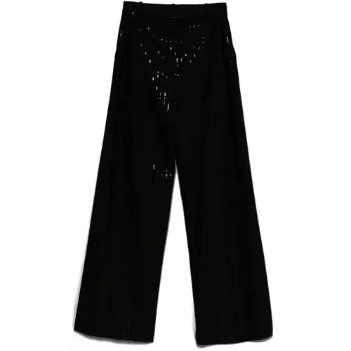 Schwarze Hose , Damen, Größe: M - Ermanno Scervino - Modalova