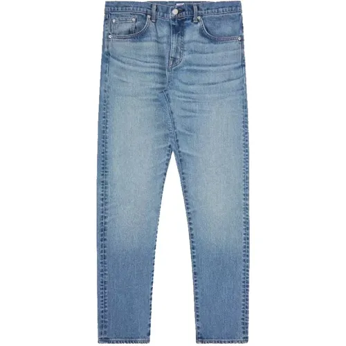 Slim Tapered Jeans Hellblau , Herren, Größe: W32 - Edwin - Modalova